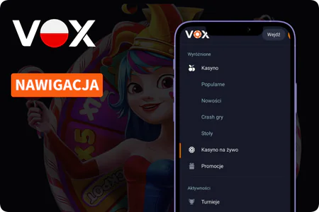 Nawigacja na Vox Casino