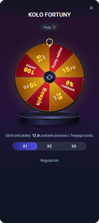 Koło fortuny Vox Casino