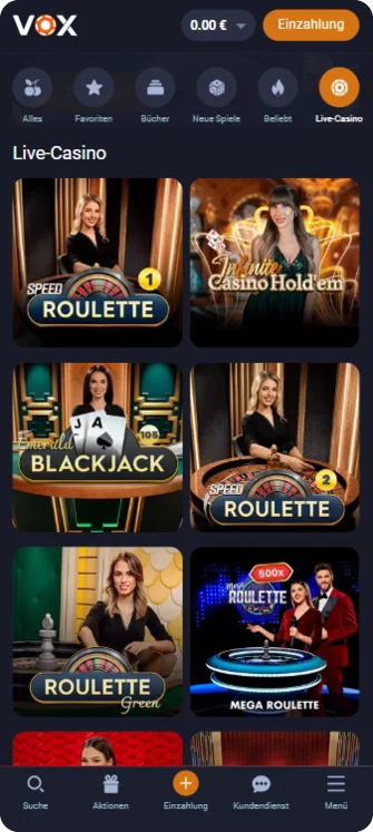 Live-Casino VOX