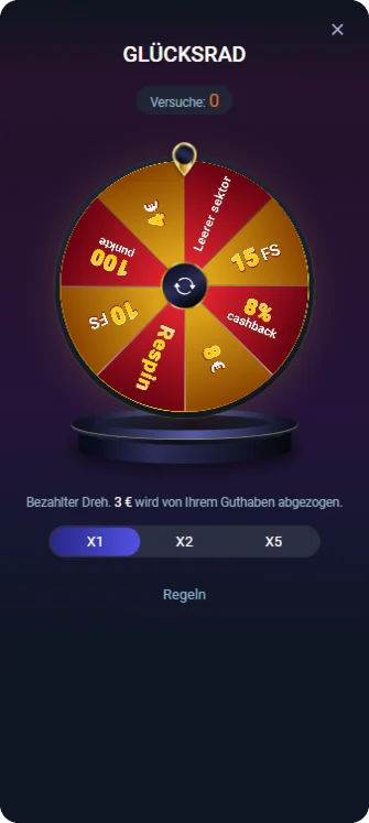 Vox Casino Glücksrad