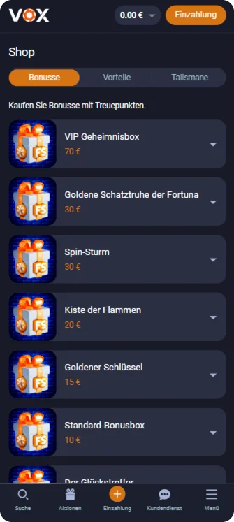Vox Casino Shop