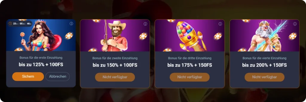 Willkommensbonus für neue Casinospieler