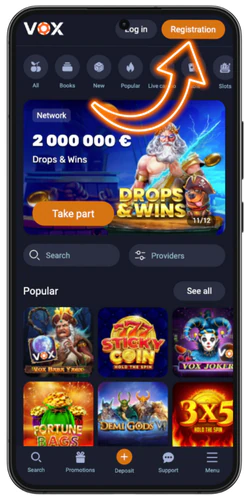 Apmeklējiet vox casino vietni