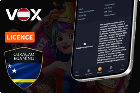 Vox Casino licence
