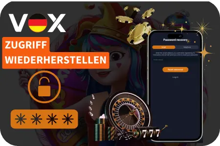 Zugang zum Vox Casino Konto wiederherstellen