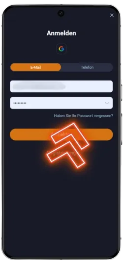 Eingabe Ihrer persönlichen Daten